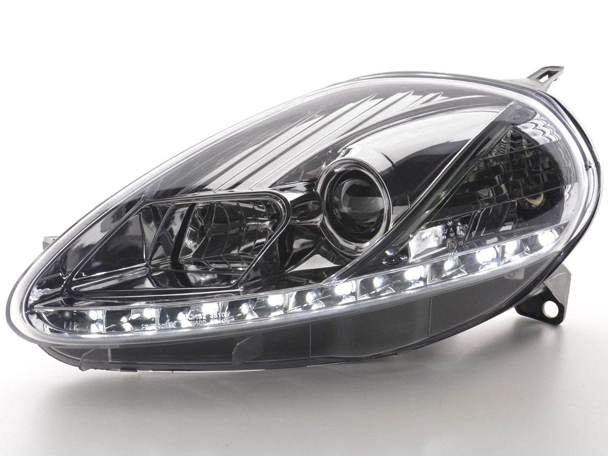 Scheinwerfer Set Daylight LED Tagfahrlicht Fiat Grande Punto 199  05-08 chrom