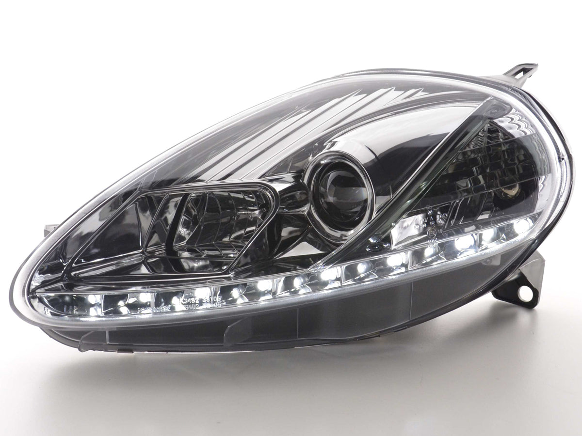 Scheinwerfer Set Daylight LED Tagfahrlicht Fiat Grande Punto 199 chrom