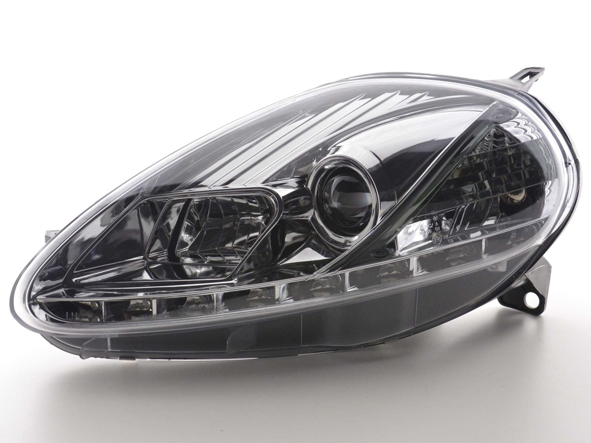 Scheinwerfer Set Daylight LED Tagfahrlicht Fiat Grande Punto 199 chrom