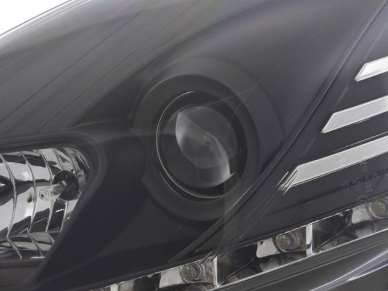 Scheinwerfer Set Daylight LED Tagfahrlicht Fiat Punto Evo  09- schwarz