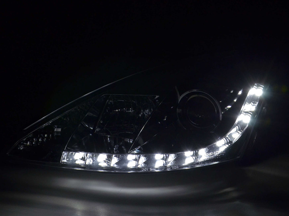 Scheinwerfer Set Daylight LED Tagfahrlicht Ford Focus 1 C170 chrom