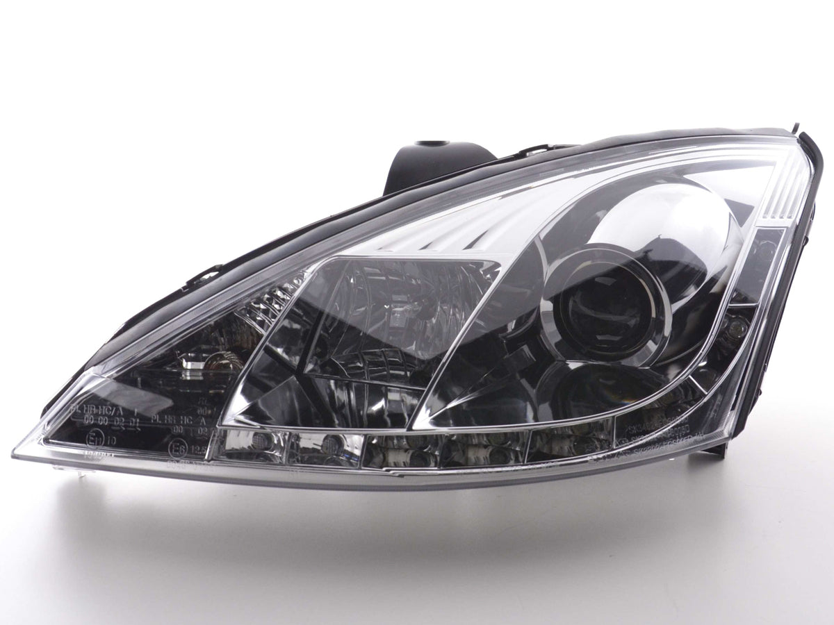 Scheinwerfer Set Daylight LED Tagfahrlicht Ford Focus 1 C170 chrom