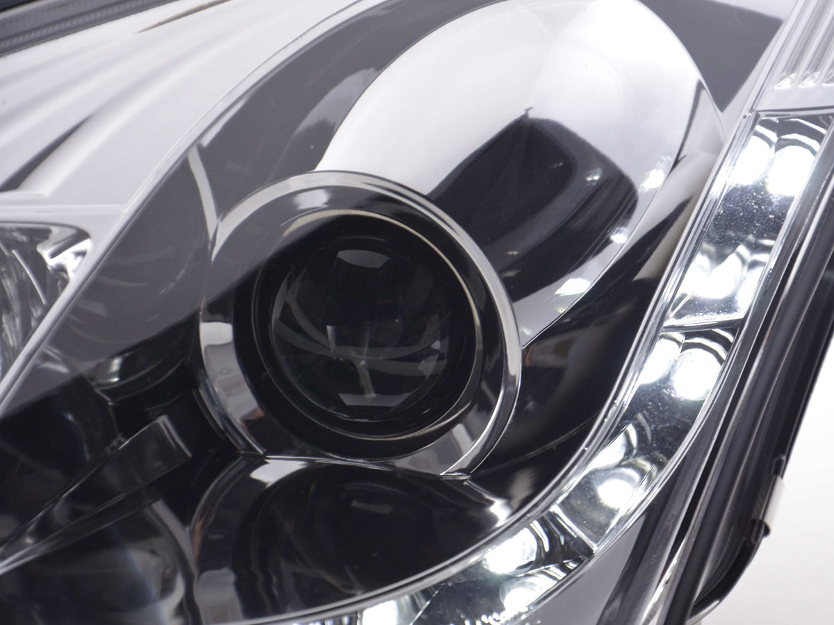 Scheinwerfer Set Daylight LED Tagfahrlicht Ford Focus 1 C170 chrom