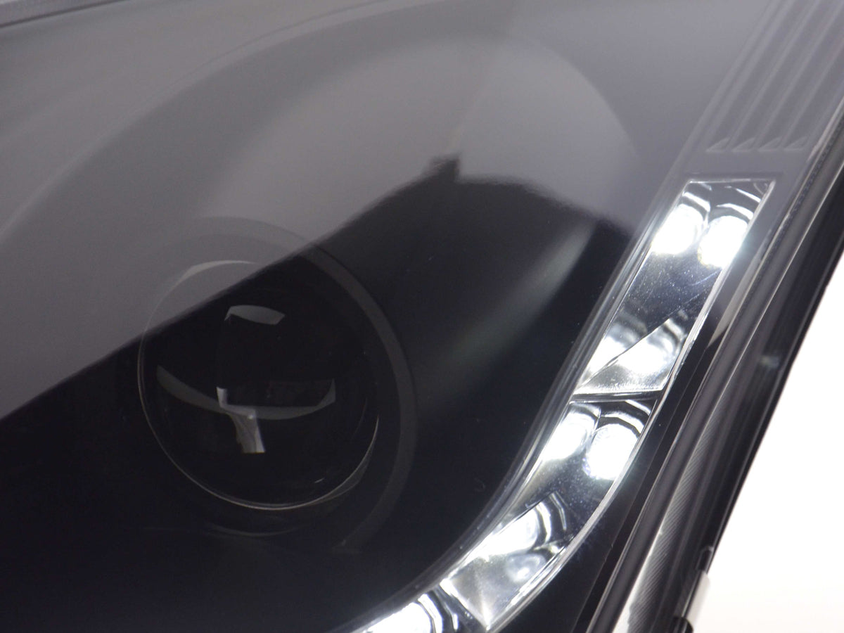 Scheinwerfer Set Daylight LED Tagfahrlicht Ford Focus 1 C170 schwarz