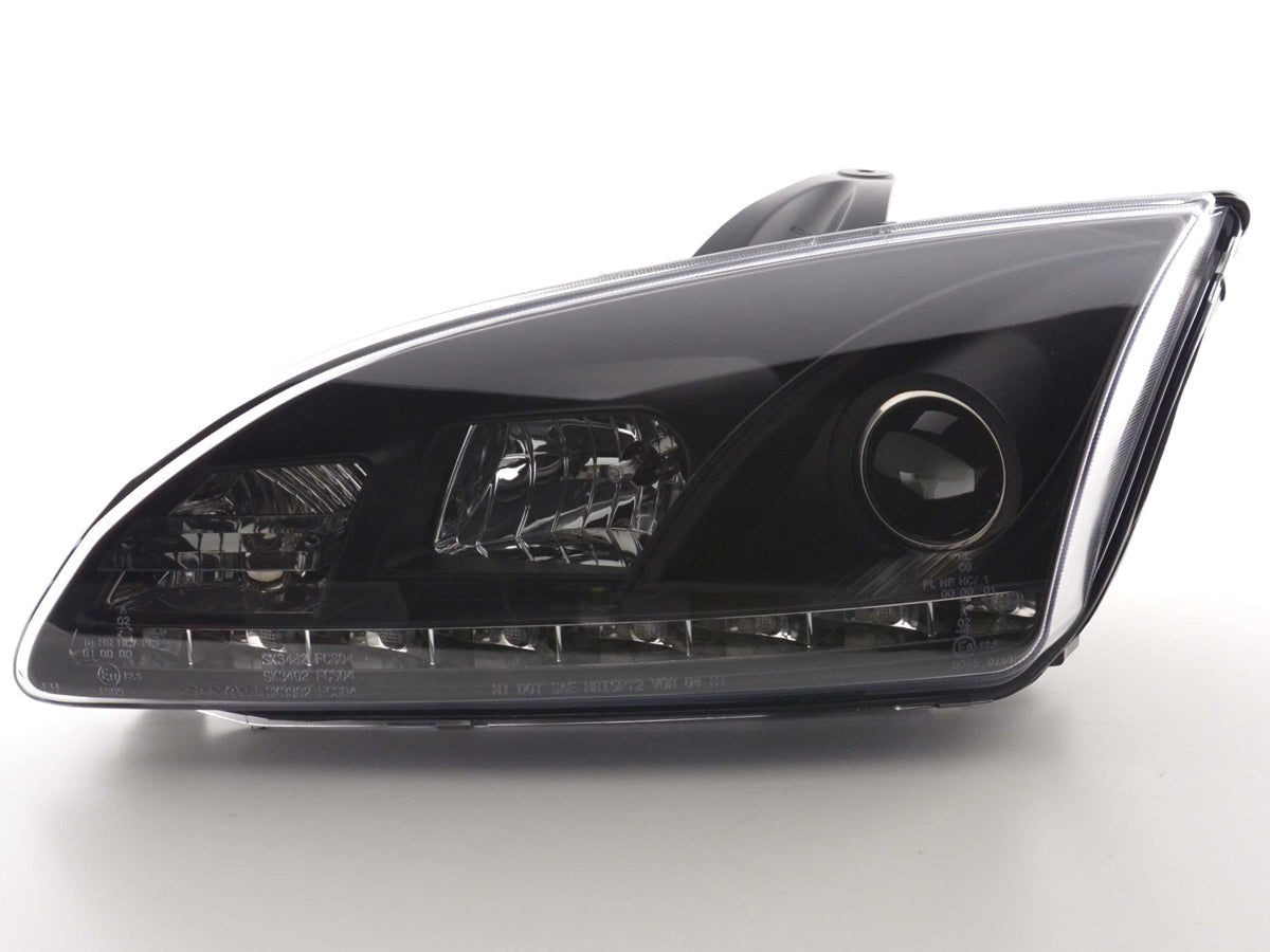 Scheinwerfer Set Daylight LED Tagfahrlicht Ford Focus 2 C307 schwarz