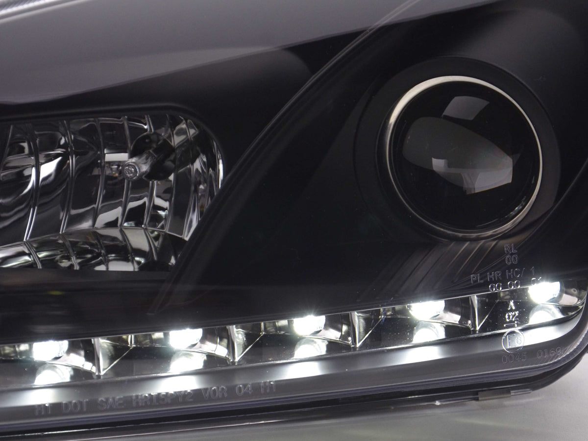 Scheinwerfer Set Daylight LED Tagfahrlicht Ford Focus 2 C307 schwarz