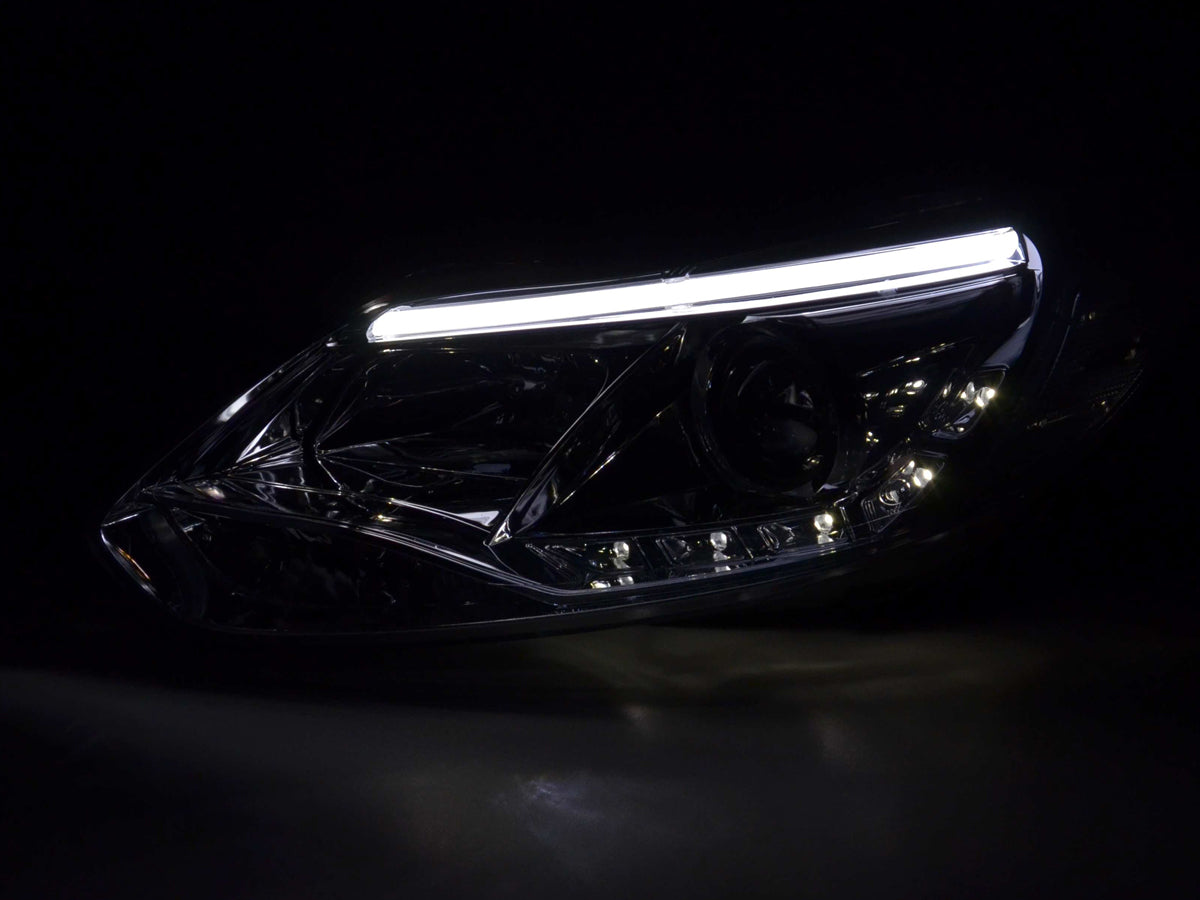 Scheinwerfer Set Daylight LED TFL-Optik Ford Focus 3  2010- chrom