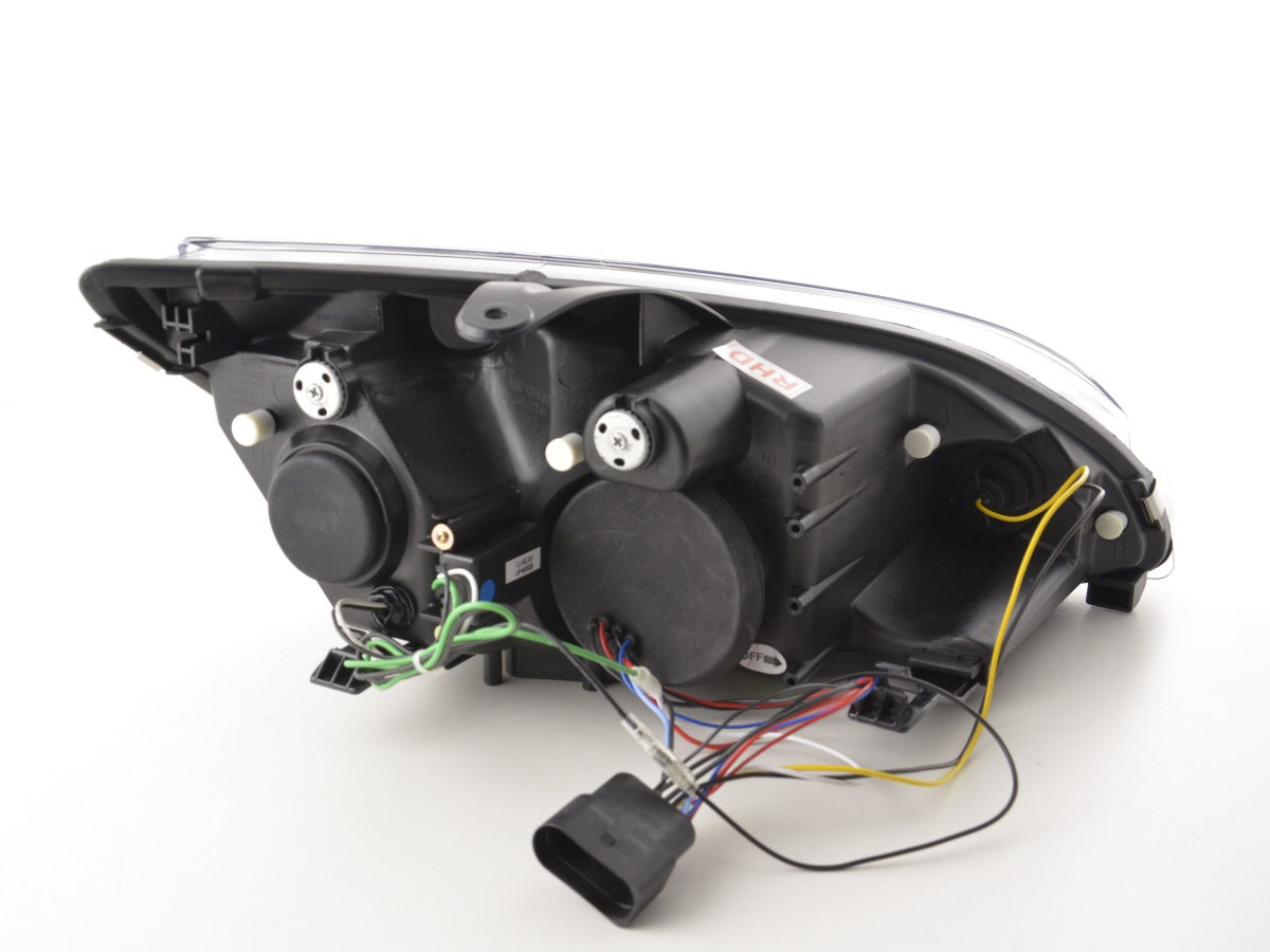 Scheinwerfer Set Daylight LED TFL-Optik Ford Focus 4/5-trg.  05-08 chrom für Rechtslenker