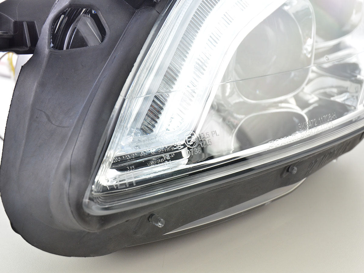 Headlight set Daylight LED DRL look Mercedes-Benz S-Class (221) 05-09 chrome
