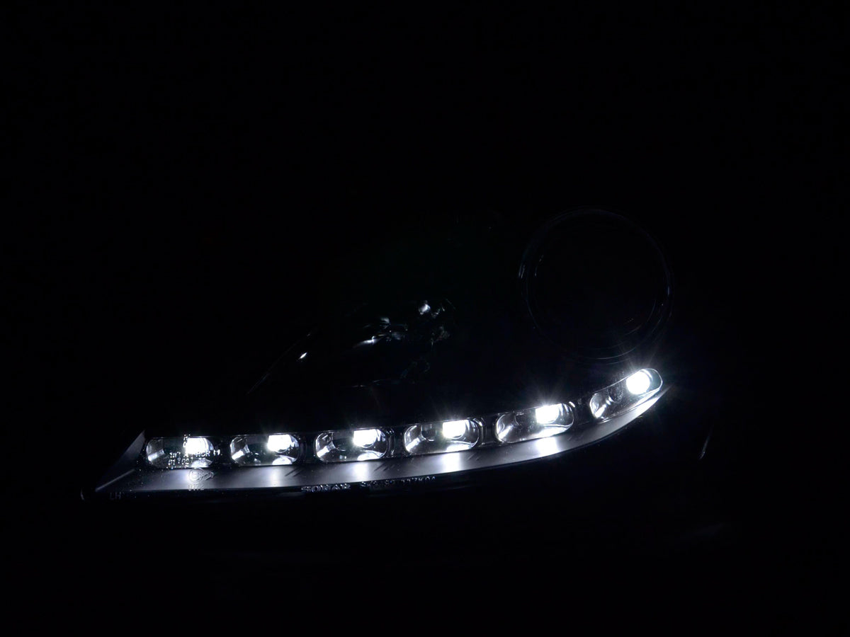 Headlight Set Daylight LED daytime running light Mercedes SLK R171 black