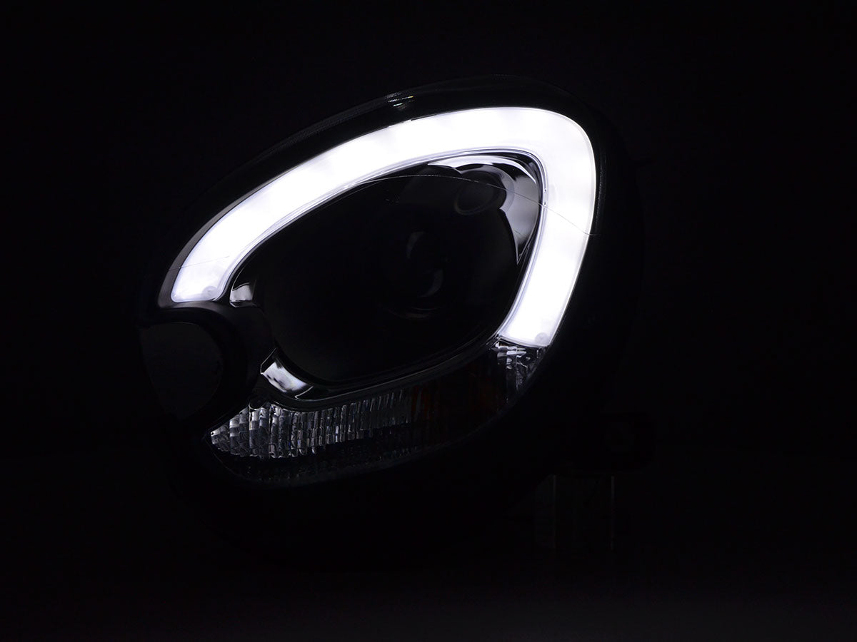Headlight Set Daylight LED DRL-Optics Mini Countryman (R60) 10-17 black