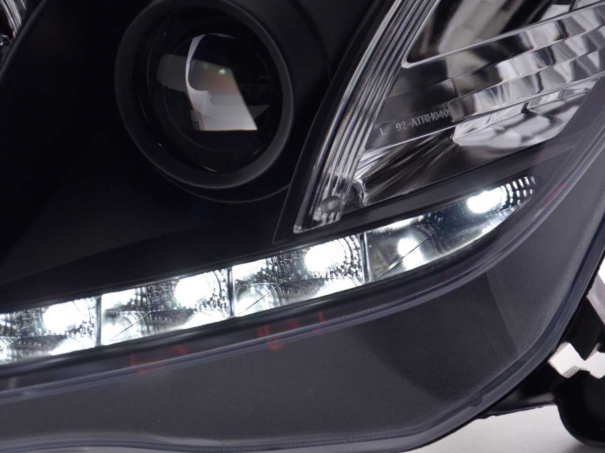 Scheinwerfer Set Daylight LED Tagfahrlicht Opel Astra H  2004-2009 schwarz