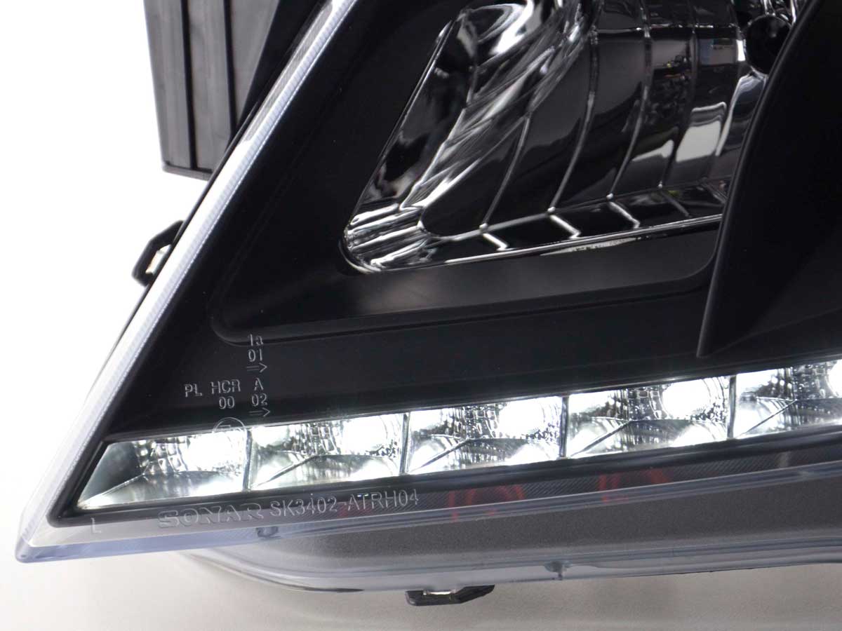 Scheinwerfer Set Daylight LED Tagfahrlicht Opel Astra H  2004-2009 schwarz