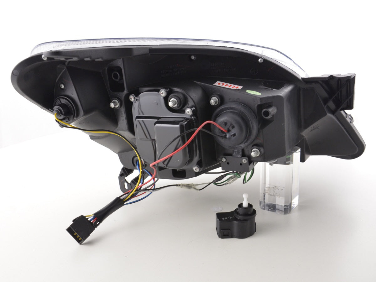Scheinwerfer Set Daylight LED TFL-Optik Opel Astra H  04-10 schwarz für Rechtslenker