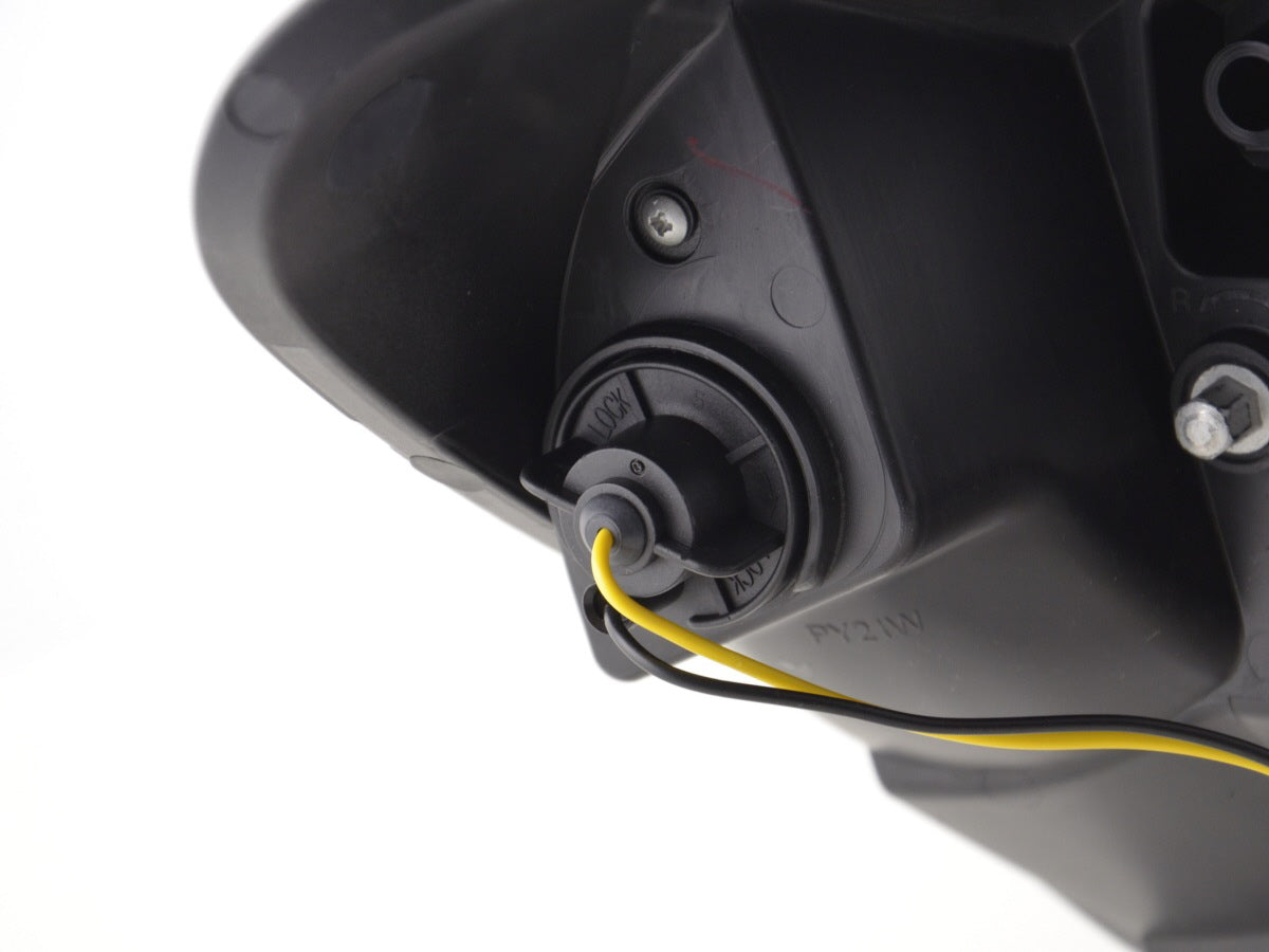 Scheinwerfer Set Daylight LED TFL-Optik Opel Astra H  04-10 schwarz für Rechtslenker