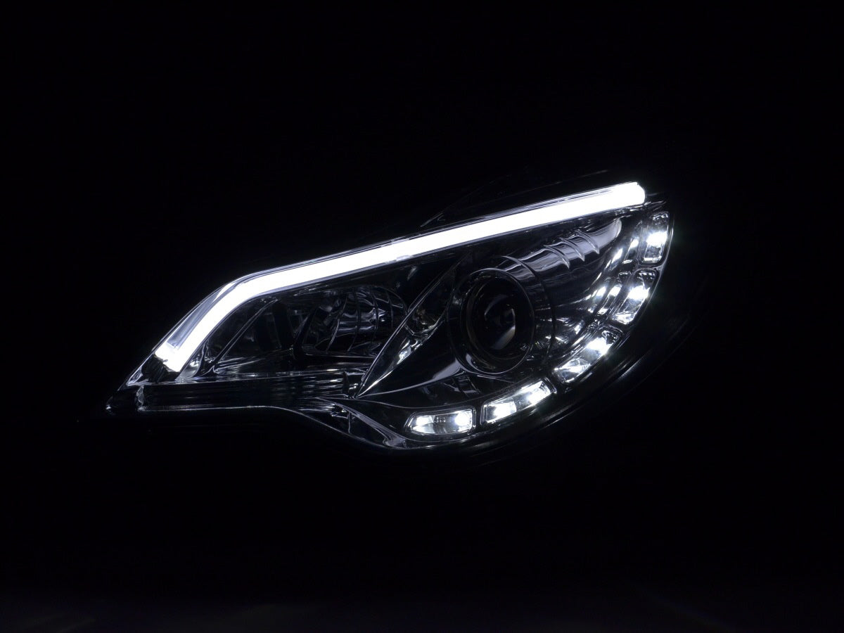 Scheinwerfer Set Daylight LED Tagfahrlicht Opel Corsa D  ab 2011 chrom