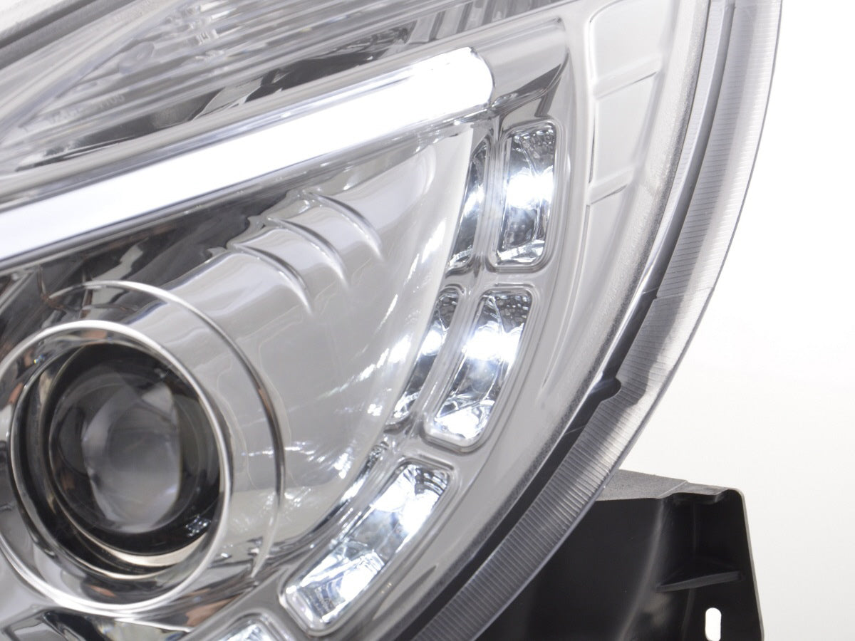 Scheinwerfer Set Daylight LED Tagfahrlicht Opel Corsa D  ab 2011 chrom