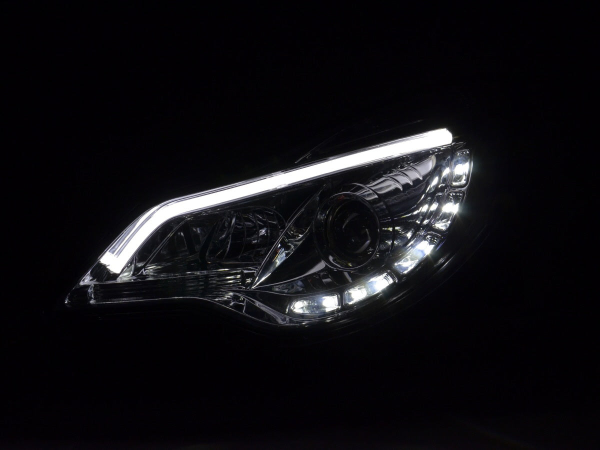 Scheinwerfer Set Daylight LED Tagfahrlicht Opel Corsa D  ab 2011 chrom für Rechtslenker