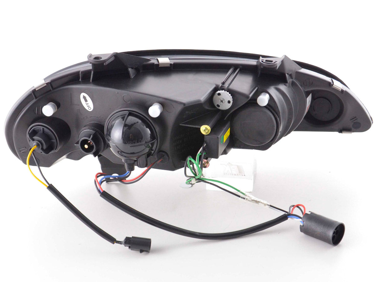 Headlight set Daylight LED DRL look Opel Tigra 95-03 chrome