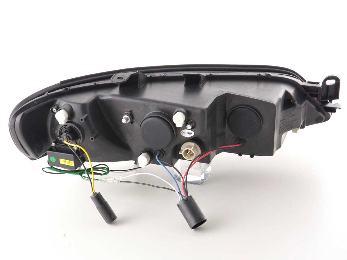 Headlight set Daylight LED DRL look Opel Vectra B 96-99 black