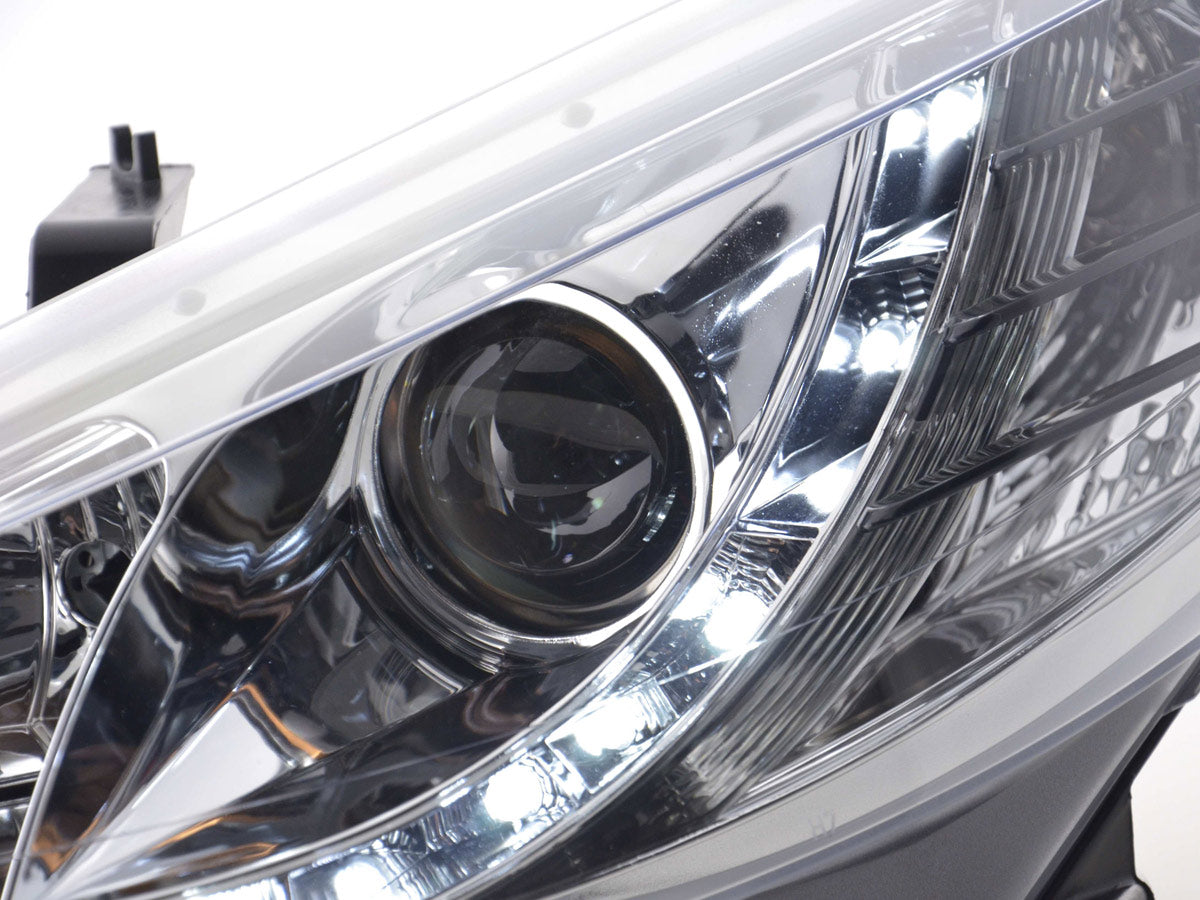 Scheinwerfer Set Daylight LED Tagfahrlicht Peugeot 207  06- chrom