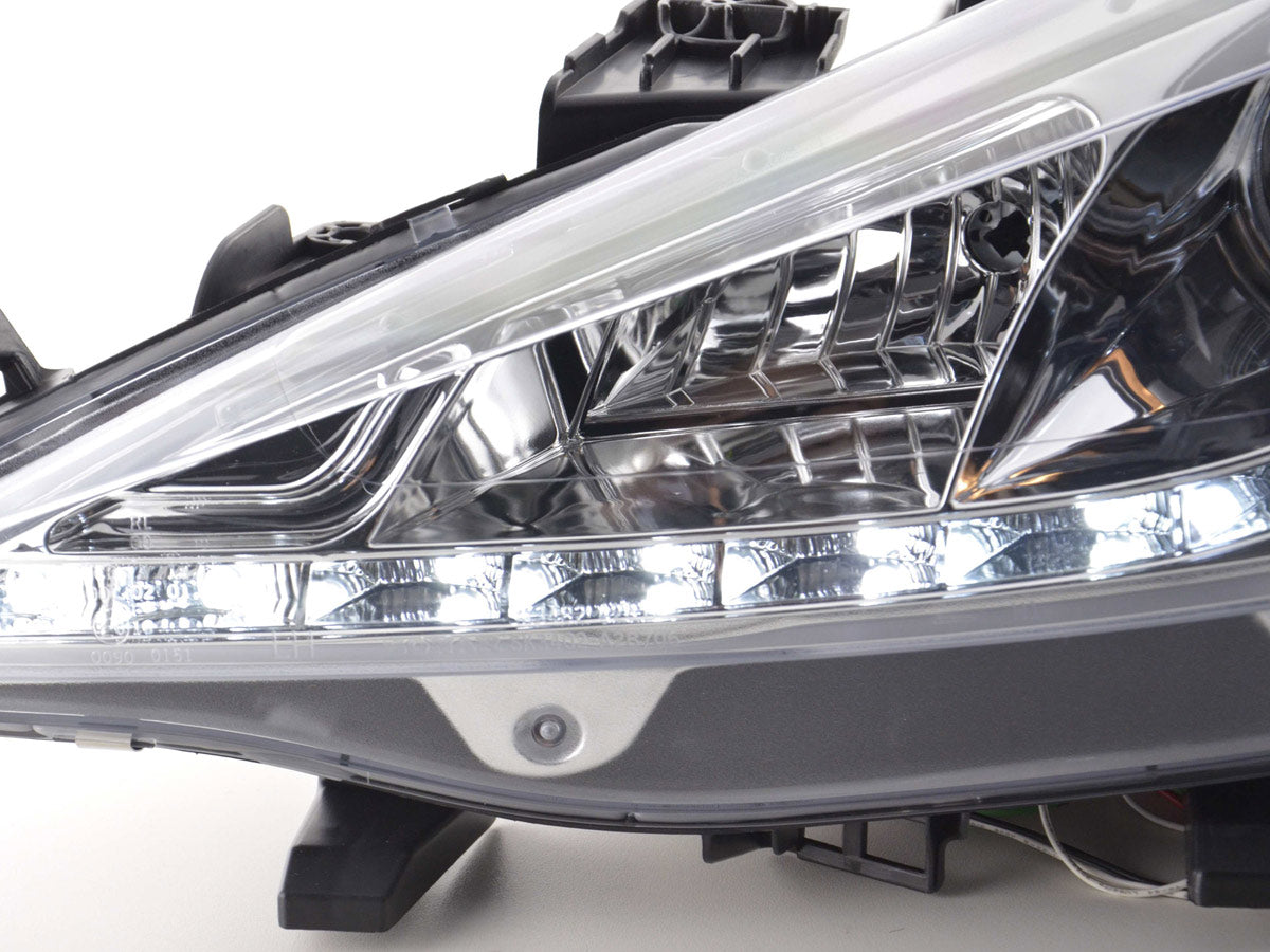 Scheinwerfer Set Daylight LED Tagfahrlicht Peugeot 207  06- chrom