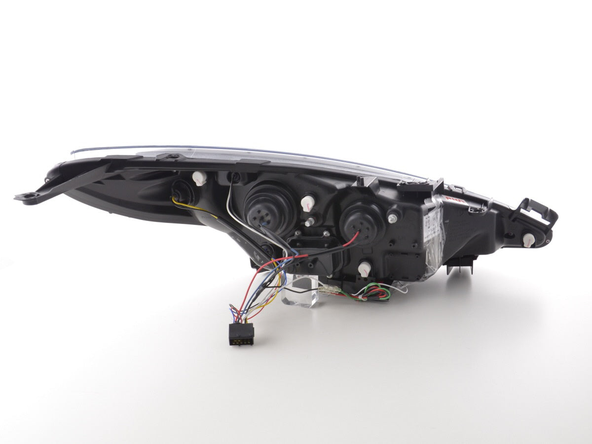 Scheinwerfer Set Daylight LED Tagfahrlicht Peugeot 207  06- chrom für Rechtslenker