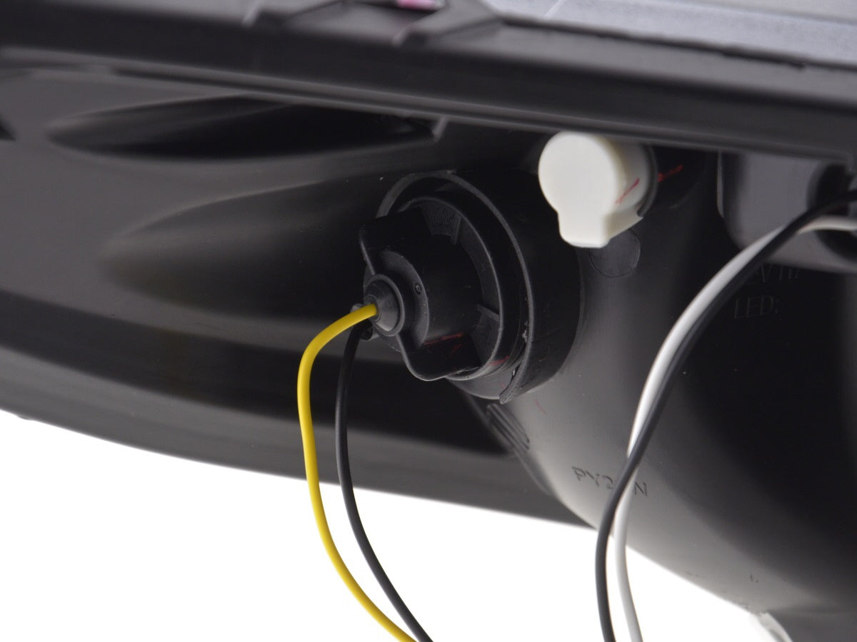 Scheinwerfer Set Daylight LED Tagfahrlicht Peugeot 207  06- chrom für Rechtslenker