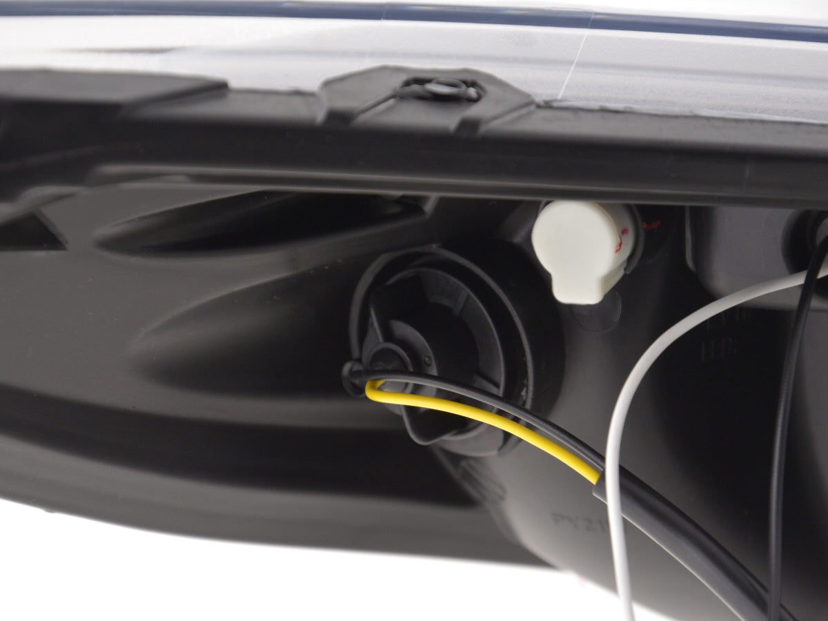 Scheinwerfer Set Daylight LED Tagfahrlicht Peugeot 207  06- schwarz für Rechtslenker