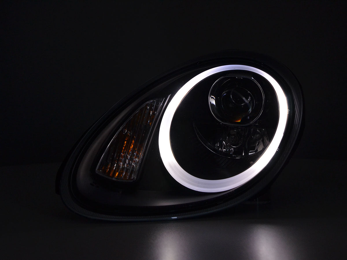 Scheinwerfer Set Daylight LED TFL-Optik Porsche Boxster (987)  04-08 schwarz