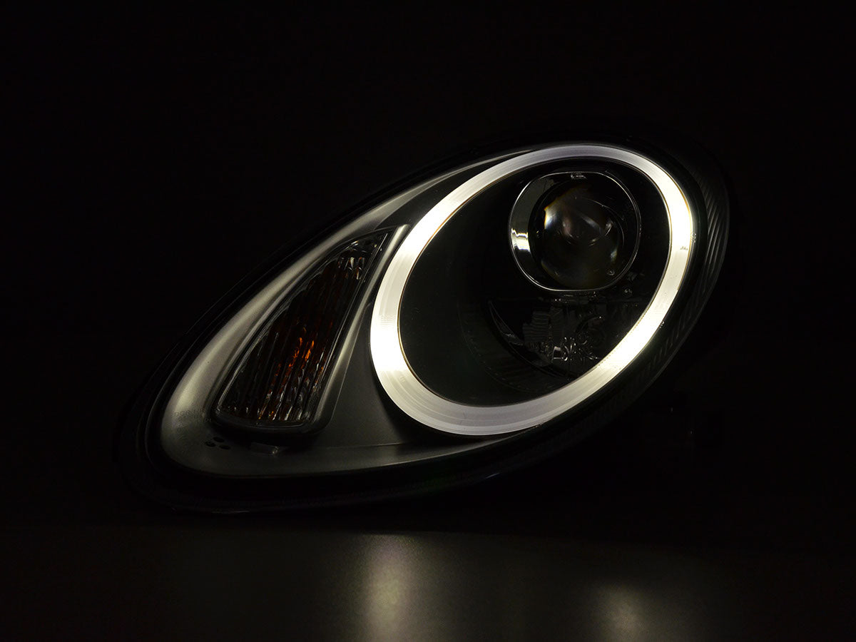 Scheinwerfer Set Xenon Daylight LED TFL-Optik Porsche Boxster (987)  04-08 silber