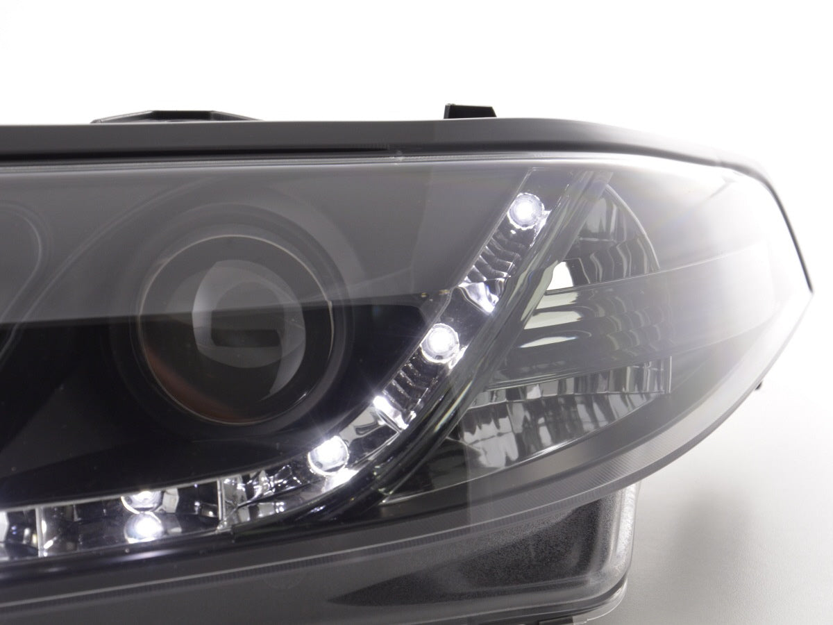 Scheinwerfer Set Daylight LED TFL-Optik Renault Laguna (Typ G)  01-05 schwarz