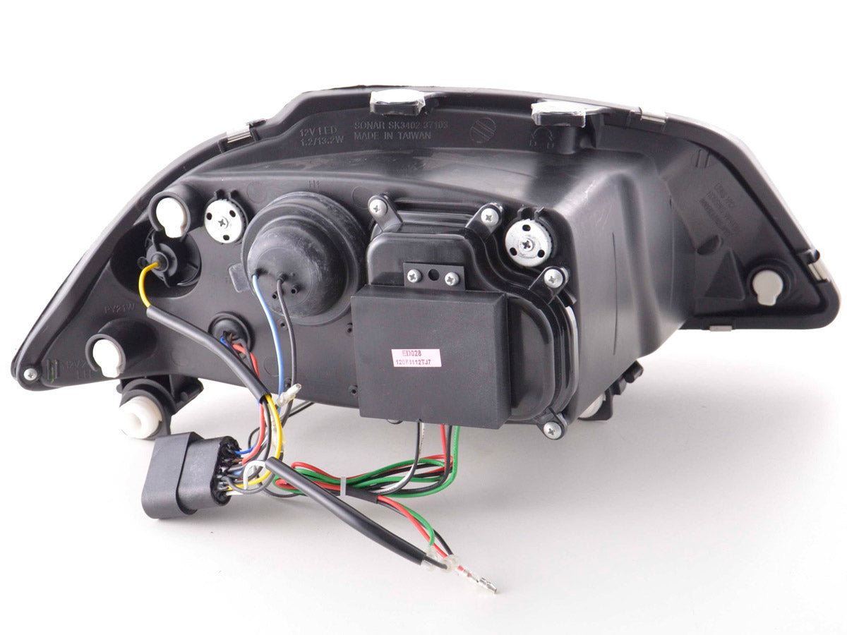 Scheinwerfer Set Daylight LED Tagfahrlicht Seat Ibiza 3 6L  02-08 schwarz