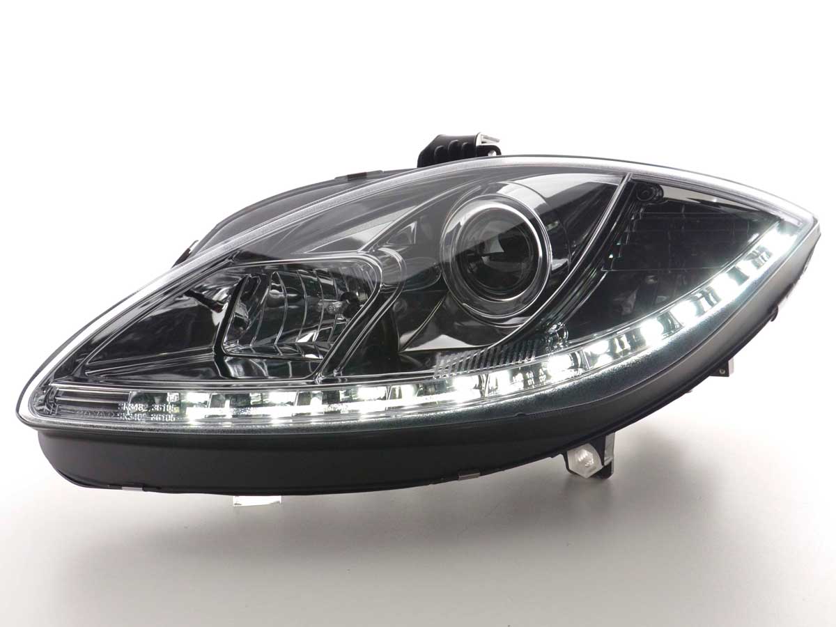 Headlight Set Daylight LED daytime running light Seat Leon 1P 09- chrome