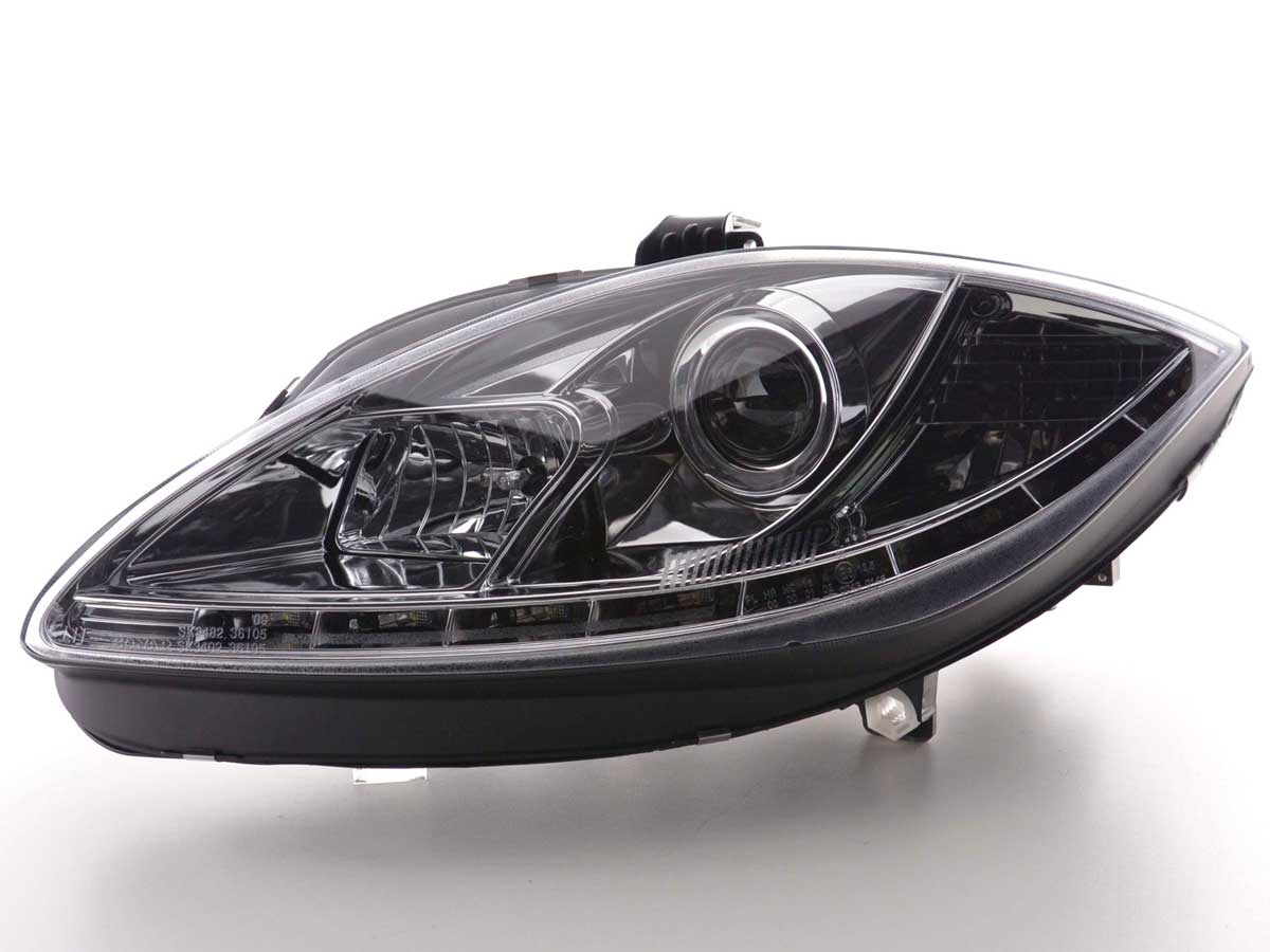 Headlight Set Daylight LED daytime running light Seat Leon 1P 09- chrome