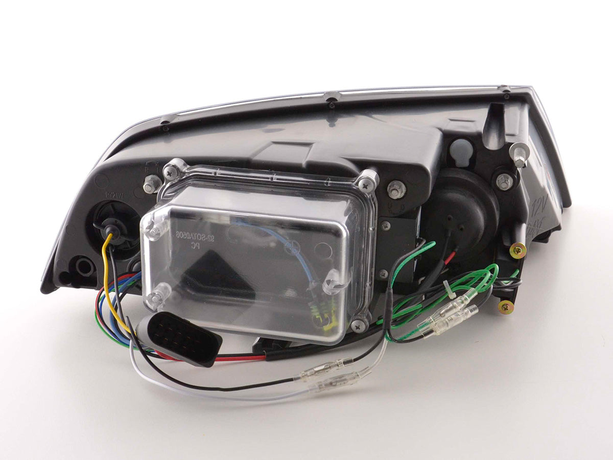 Headlight set Daylight LED DRL look Skoda Octavia type 1Z 04-08 black