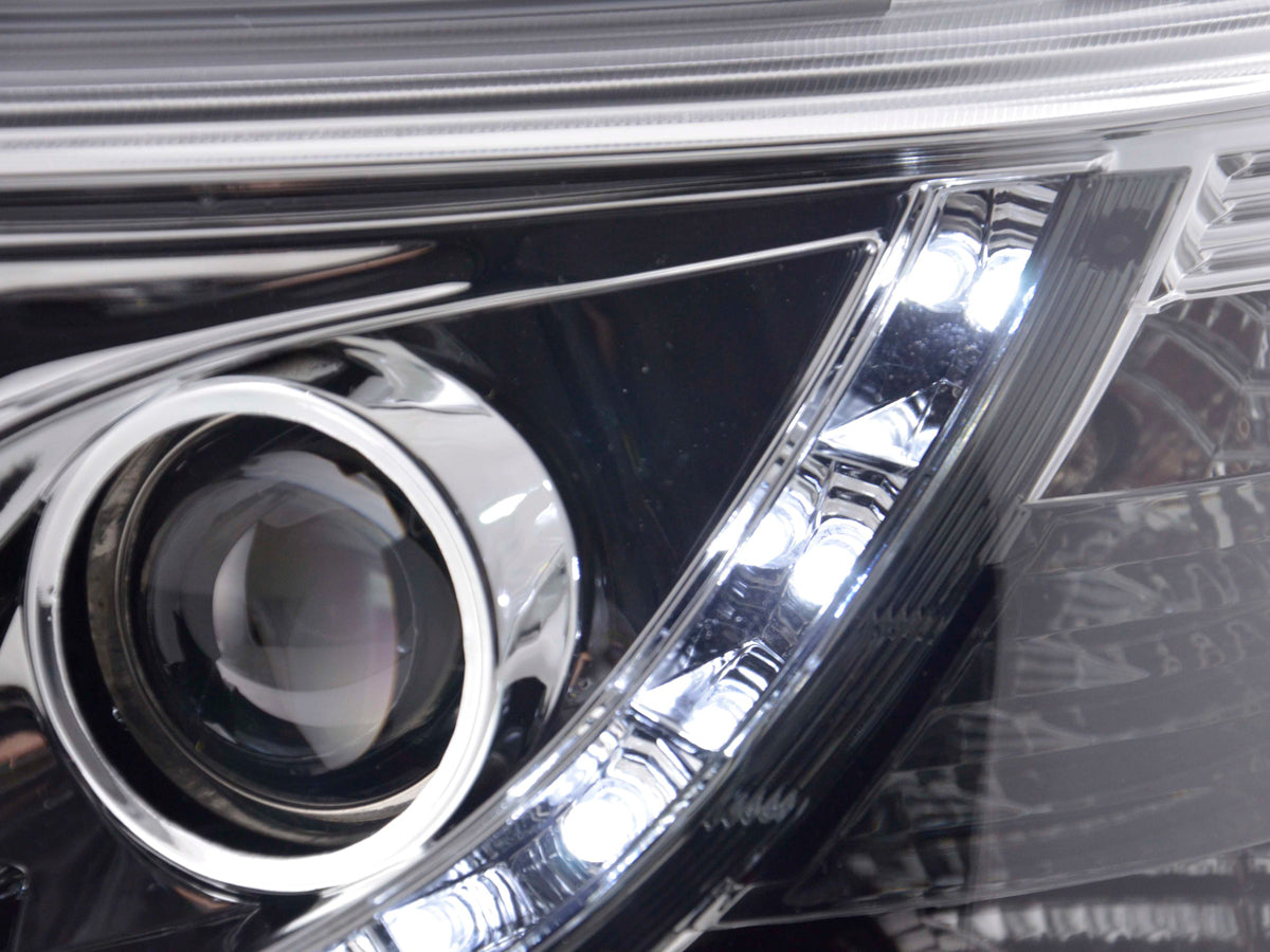 Headlight Set Daylight LED daytime running light VW Bus T5 03-09 chrome