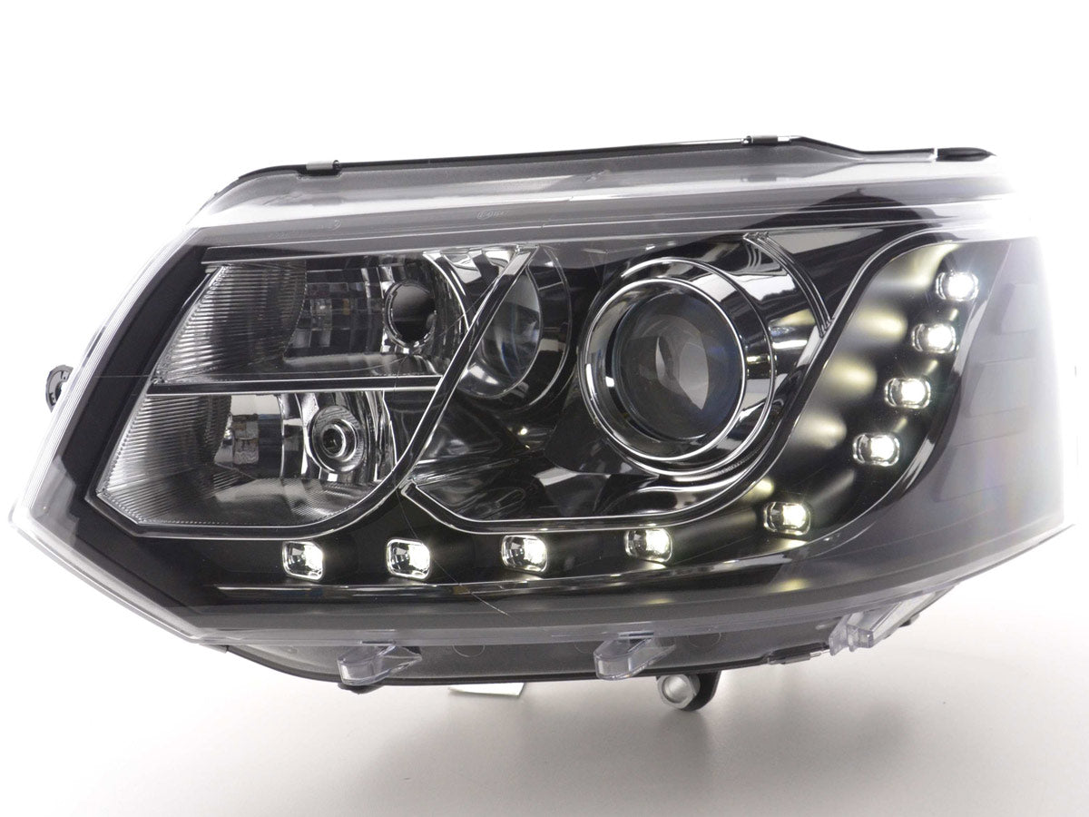 Headlight Set Daylight LED daytime running light VW Bus T5 from 2010 black