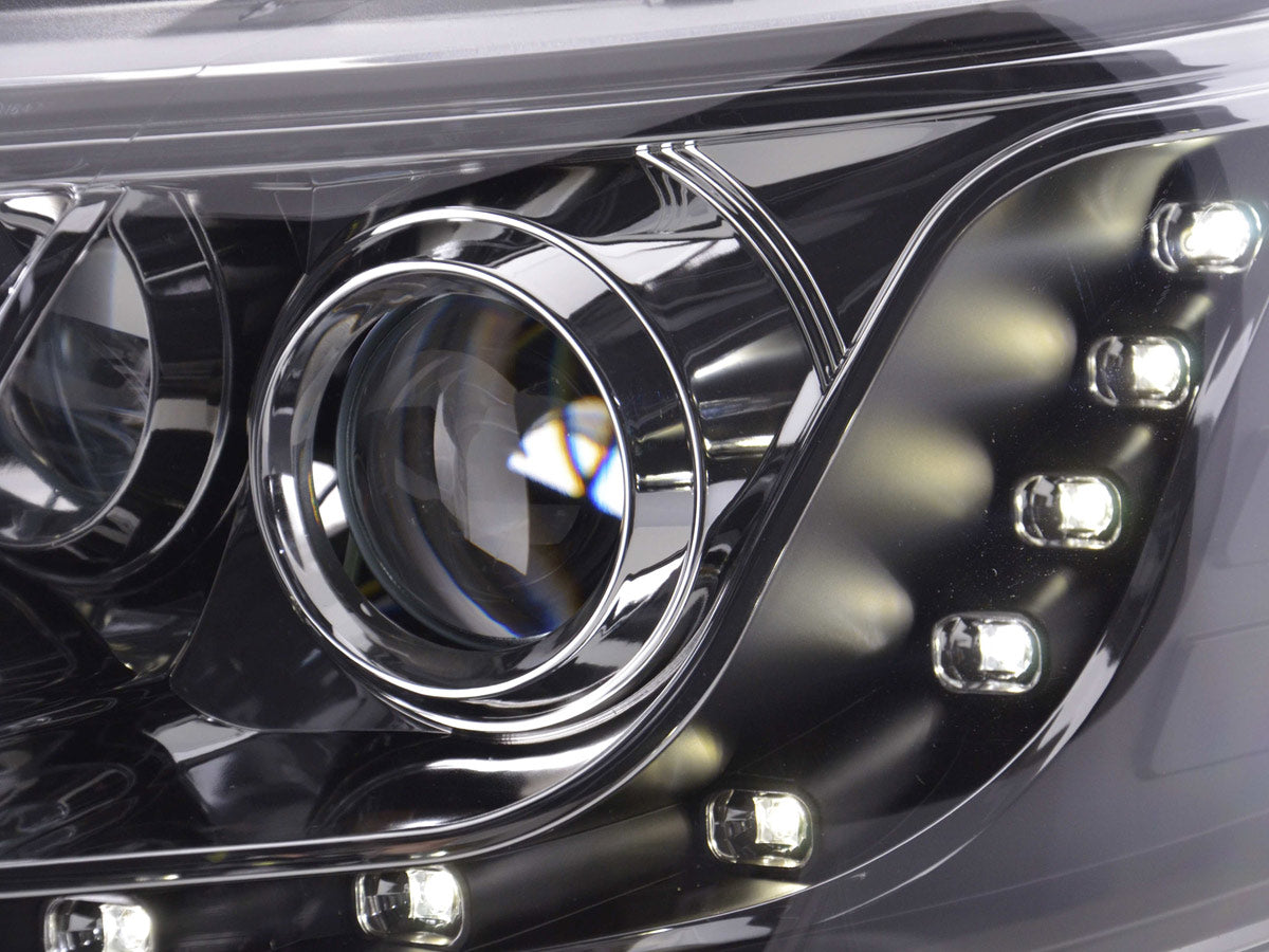 Headlight Set Daylight LED daytime running light VW Bus T5 from 2010 black