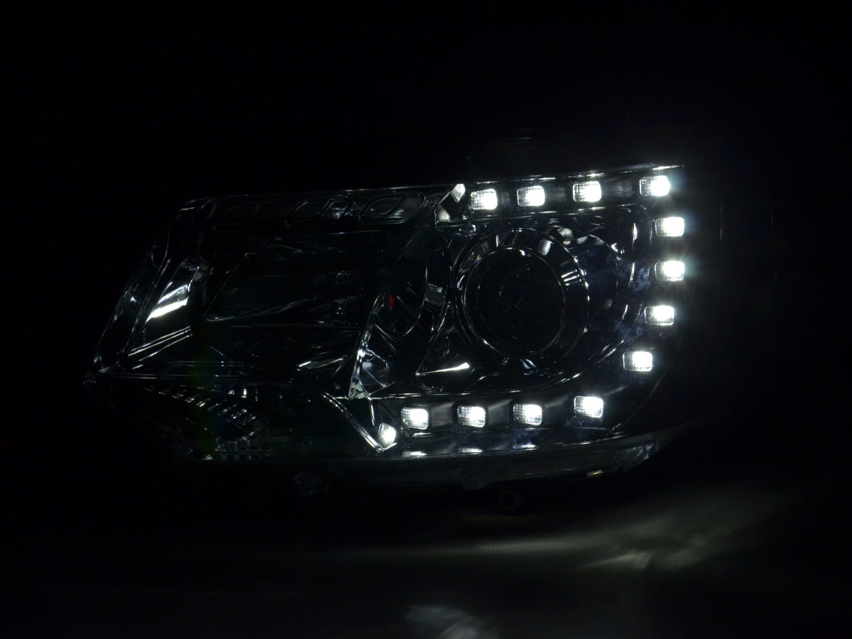 Headlight Set Daylight LED daytime running light VW Bus T5 from 2009 chrome