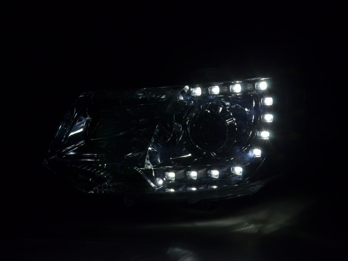 Headlight Set Daylight LED daytime running light VW Bus T5 from 2009 chrome