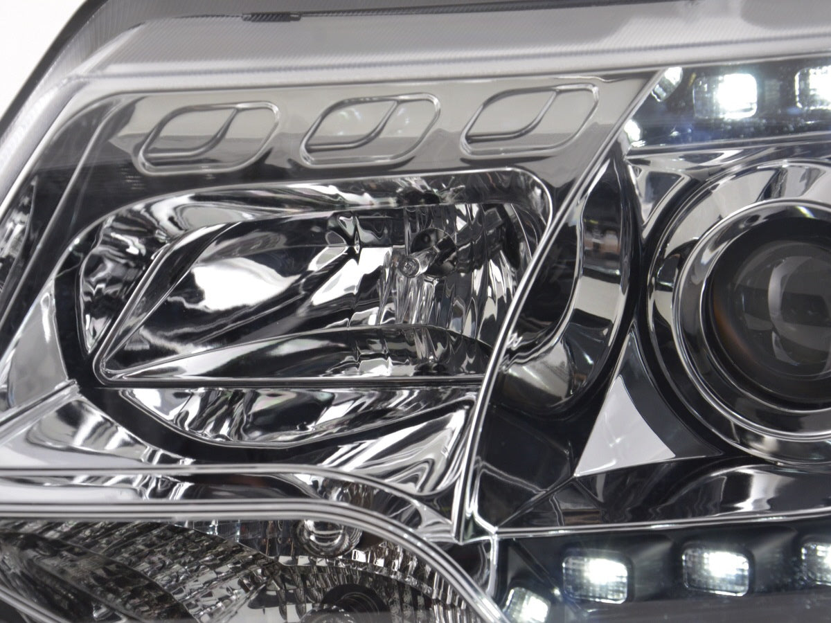 Headlight Set Daylight LED daytime running light VW Bus T5 from 2009 chrome