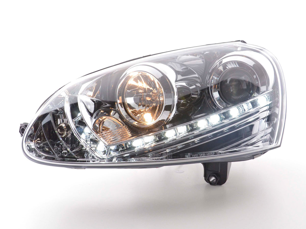Scheinwerfer Daylight VW Golf 5 Typ 1K  03-08 schwarz
