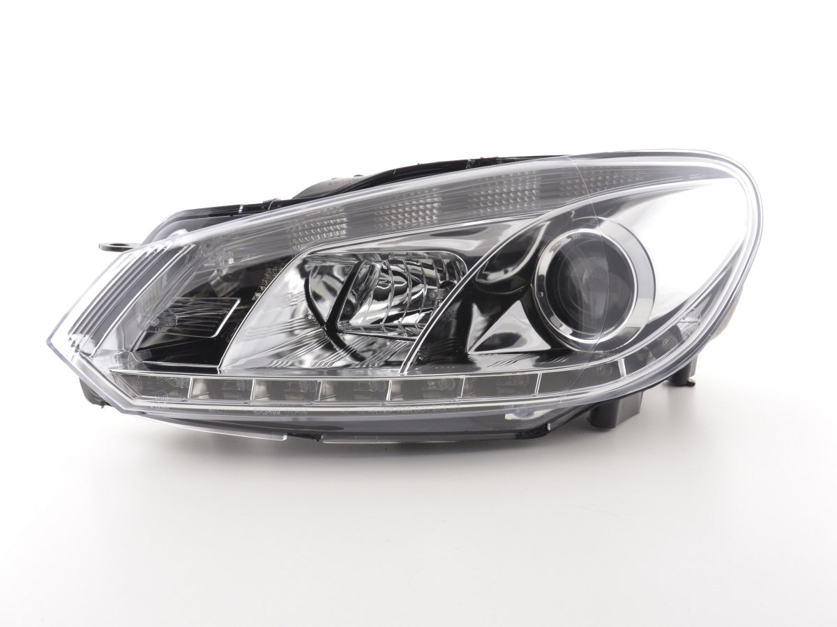 Scheinwerfer Set Daylight LED Tagfahrlicht VW Golf 6 Typ 1K  08- chrom für Rechtslenker