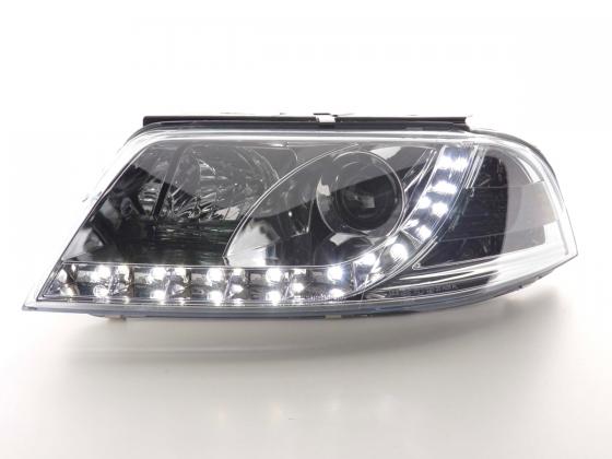Headlight set Daylight LED DRL look VW Passat Type 3C 05- chrome