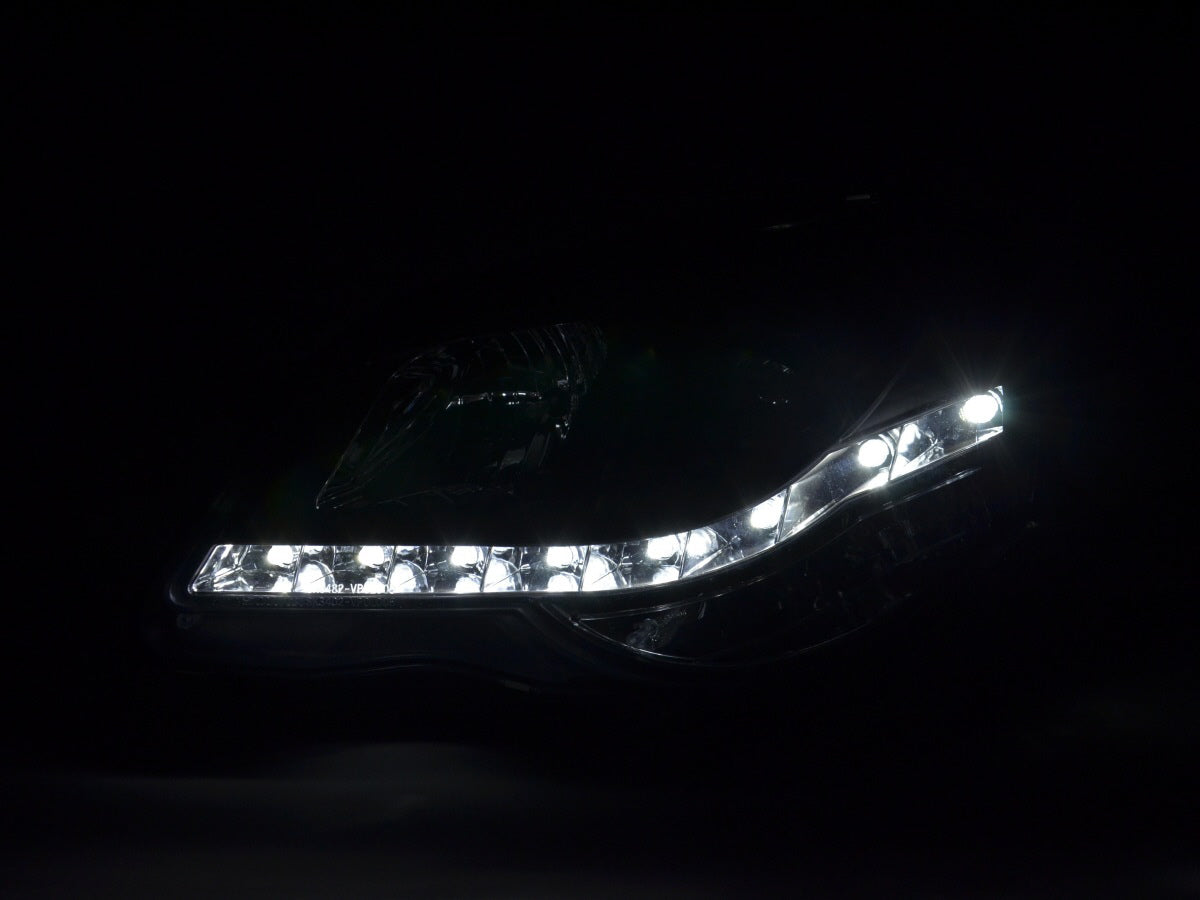 Scheinwerfer Set Daylight LED Tagfahrlicht VW Polo 9N3  05-09 schwarz