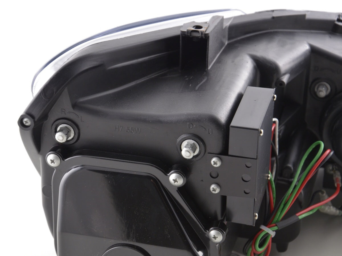 Scheinwerfer Set Daylight LED Tagfahrlicht VW Polo 6R  09- chrom für Rechtslenker