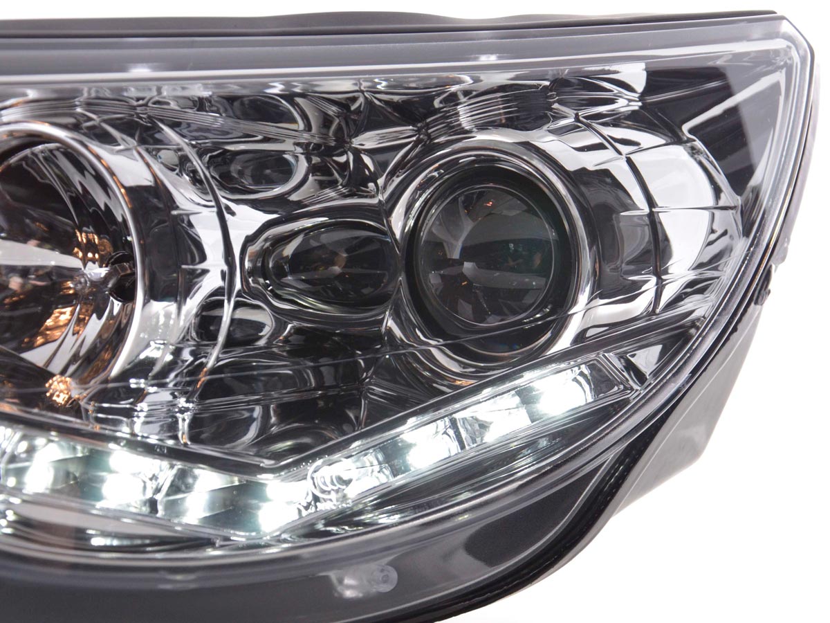 Scheinwerfer Set Daylight LED Tagfahrlicht VW Tiguan  07-11 chrom