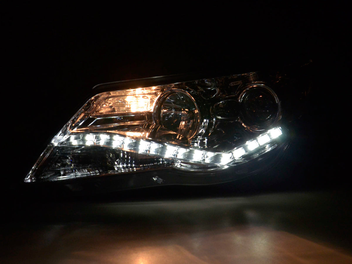 Scheinwerfer Set Daylight LED Tagfahrlicht VW Tiguan  07-11 chrom