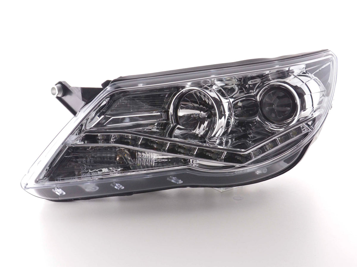 Scheinwerfer Set Daylight LED Tagfahrlicht VW Tiguan  07-11 chrom